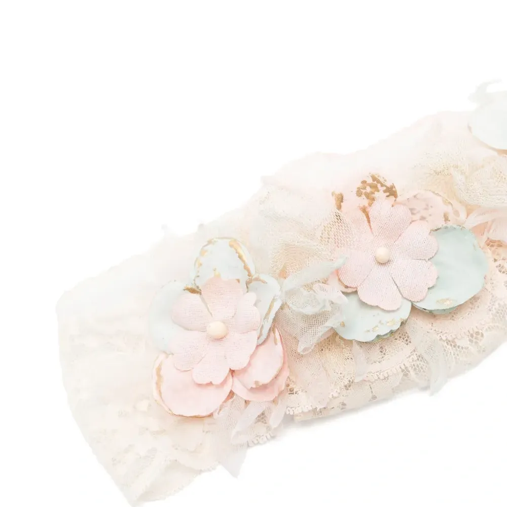 Корона с цветочной аппликацией