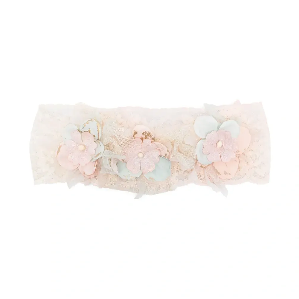 Корона с цветочной аппликацией