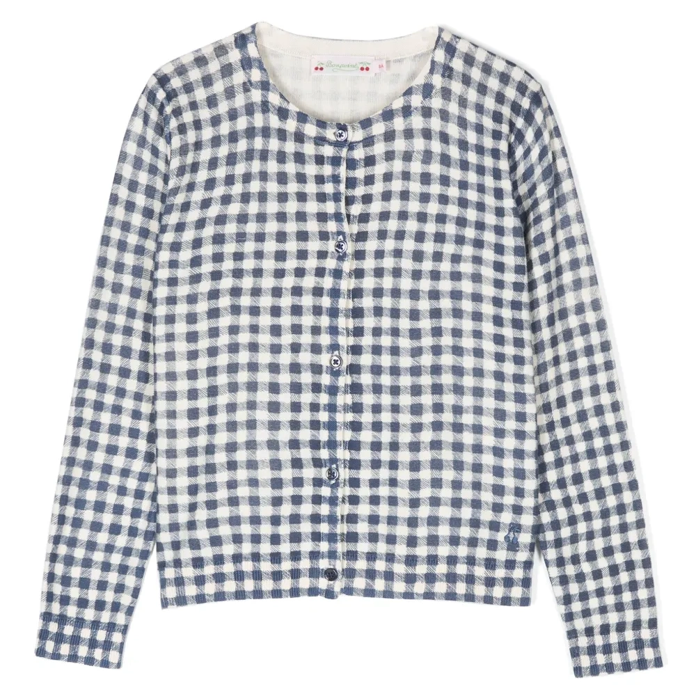 Кардиган Kyra в клетку гингем