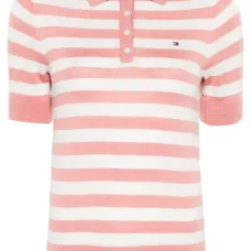 Трикотажная рубашка поло в полоску Трикотажная рубашка поло в полоску