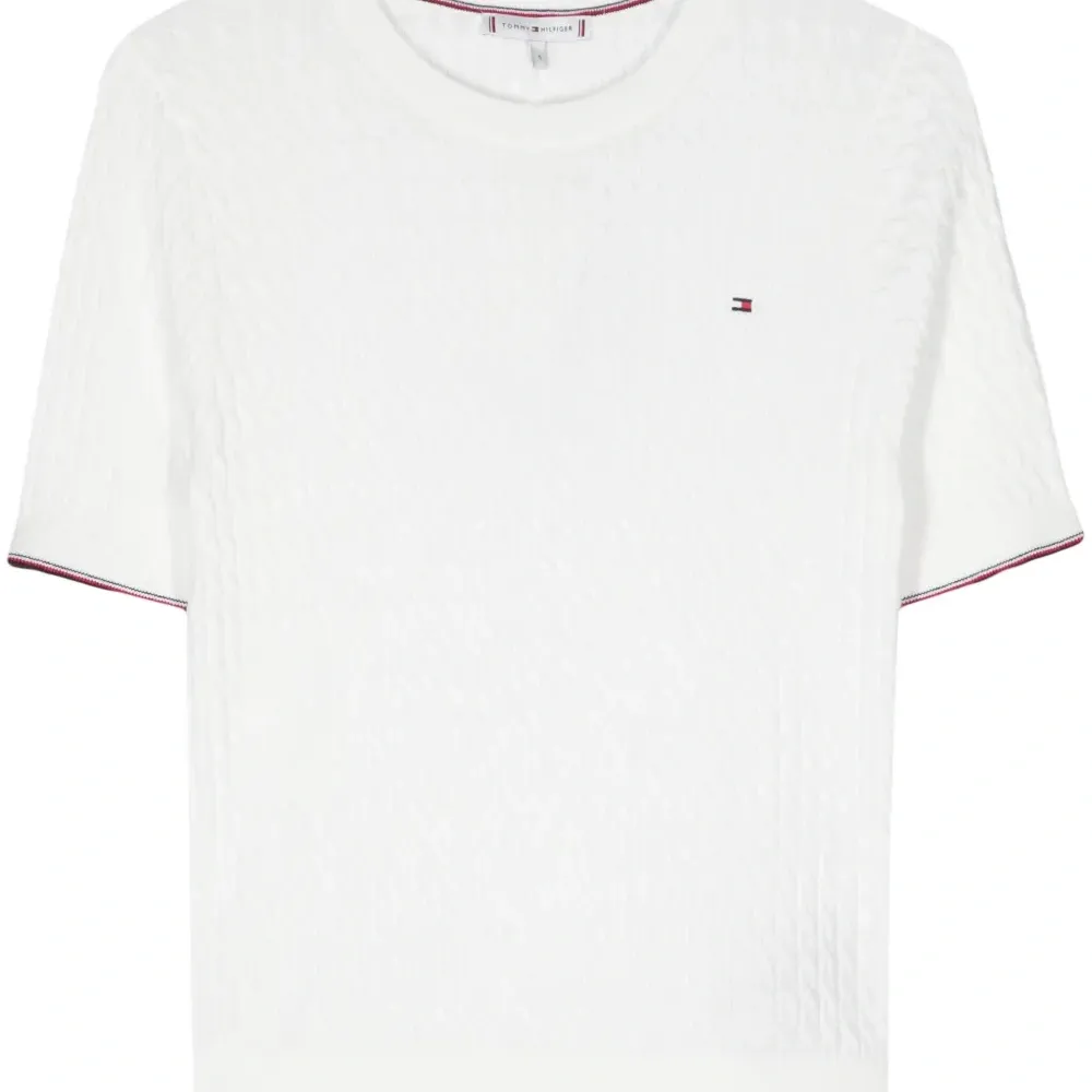 Трикотажный топ с вышитым логотипом