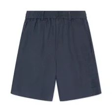 Льняные шорты с эластичным поясом Льняные шорты с эластичным поясом