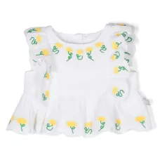 Платье с цветочной вышивкой