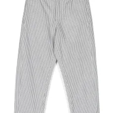 Полосатые брюки прямого кроя