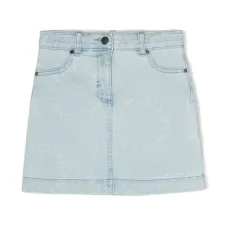 Джинсовая юбка с логотипом Джинсовая юбка с логотипом