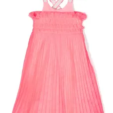 Плиссированное платье из тюля