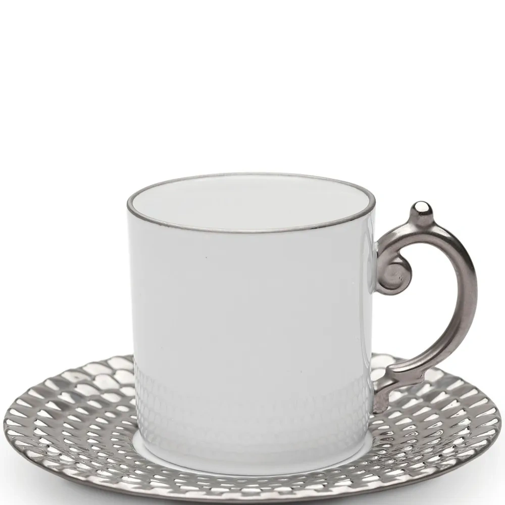 Набор Aegean из двух чашек для эспрессо с блюдцами