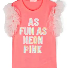 Футболка с аппликацией и оборками