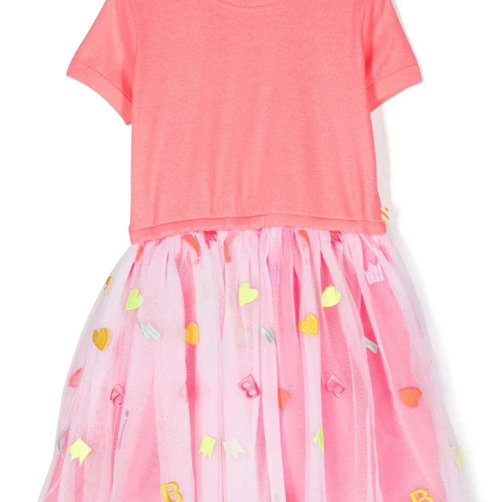 Платье из тюля в рубчик