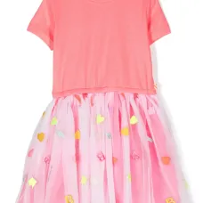 Платье из тюля в рубчик