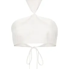 Драпированный топ с вырезом халтер