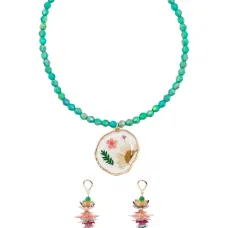 Комплект из колье и серег