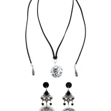 Комплект из колье и серег