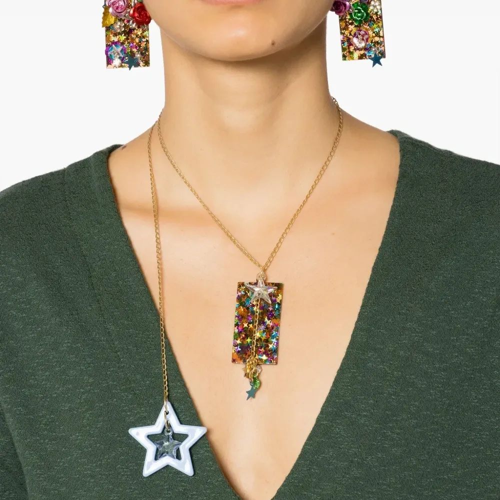 Комплект из колье и серег