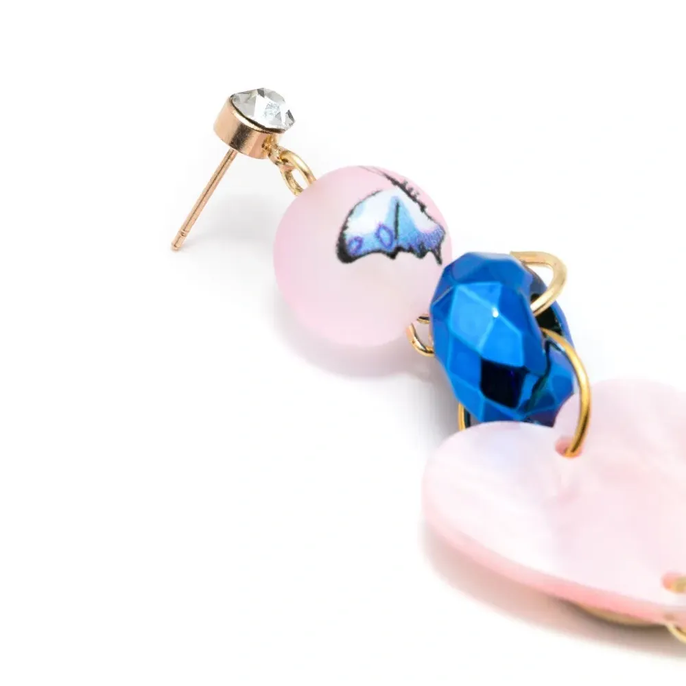 серьги-подвески с бантами