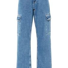 Джинсы карго с заниженной талией