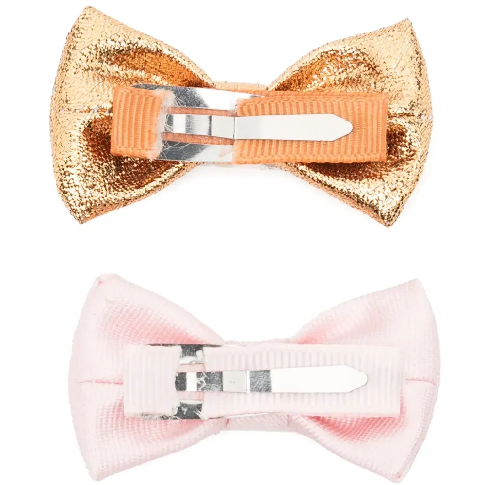 Комплект из двух заколок для волос с бантом