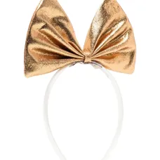 Ободок с бантом и эффектом металлик