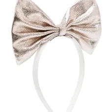 Ободок с бантом и эффектом металлик Ободок с бантом и эффектом металлик