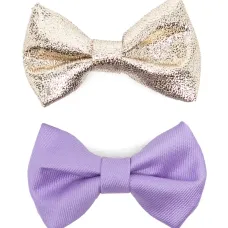 Комплект из двух заколок для волос с бантом