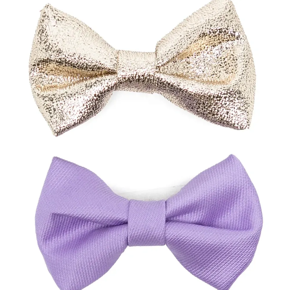 Комплект из двух заколок для волос с бантом