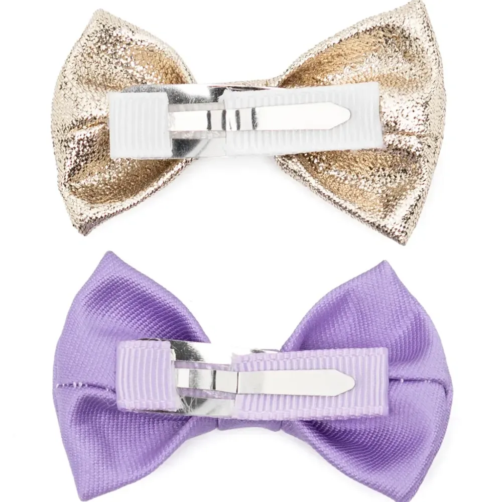 Комплект из двух заколок для волос с бантом