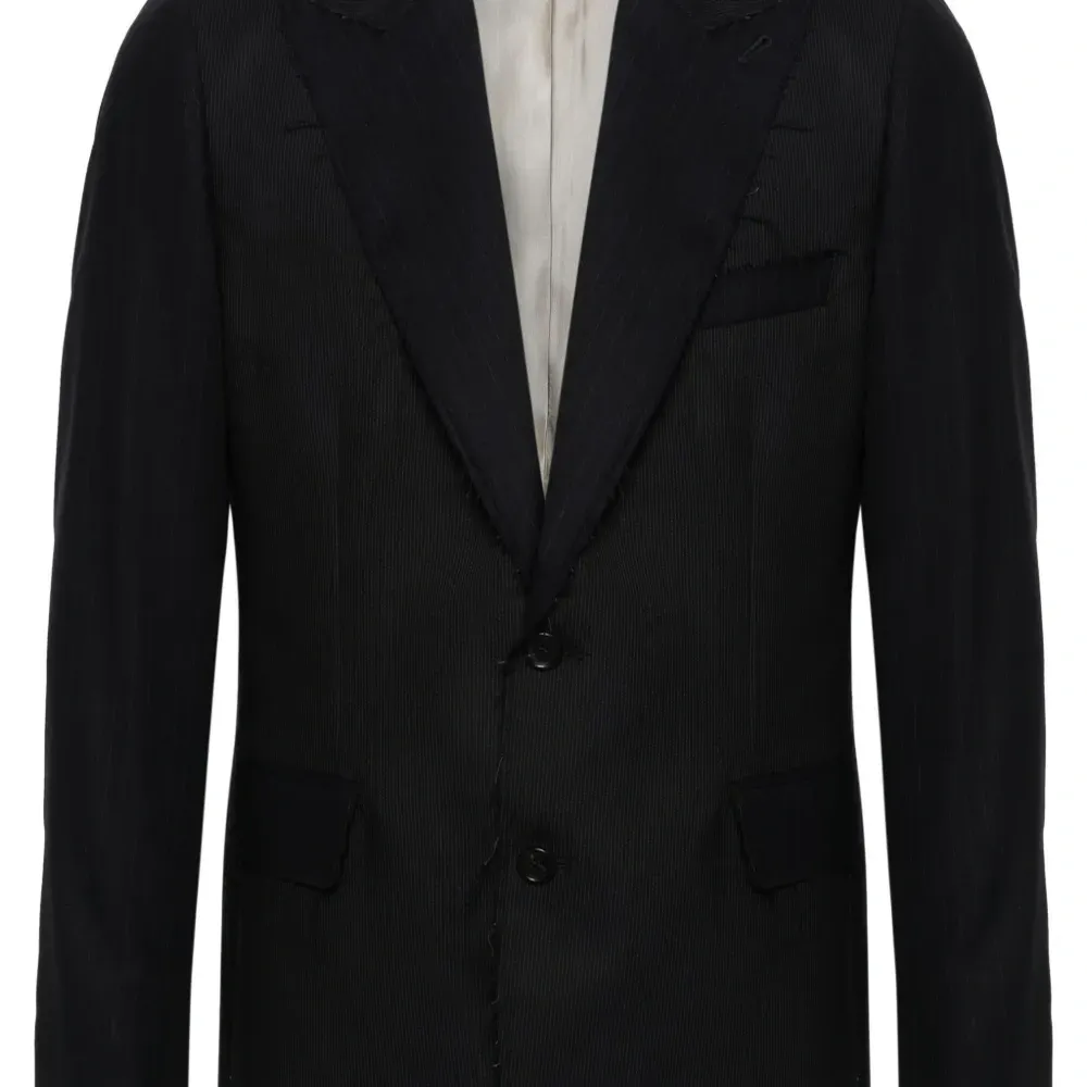 Шерстяной пиджак в тонкую полоску