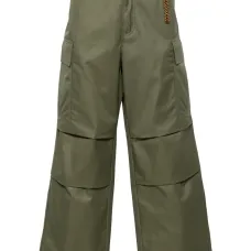 Твиловые брюки широкого кроя Твиловые брюки широкого кроя