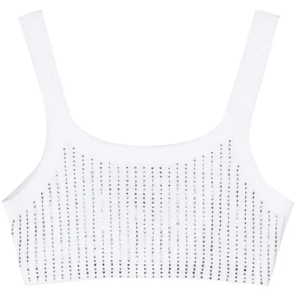 Укороченный топ со стразами