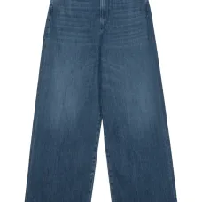 Джинсы широкого кроя с завышенной талией