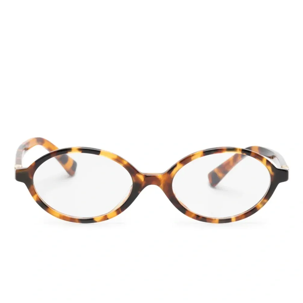 Очки в овальной оправе черепаховой расцветки