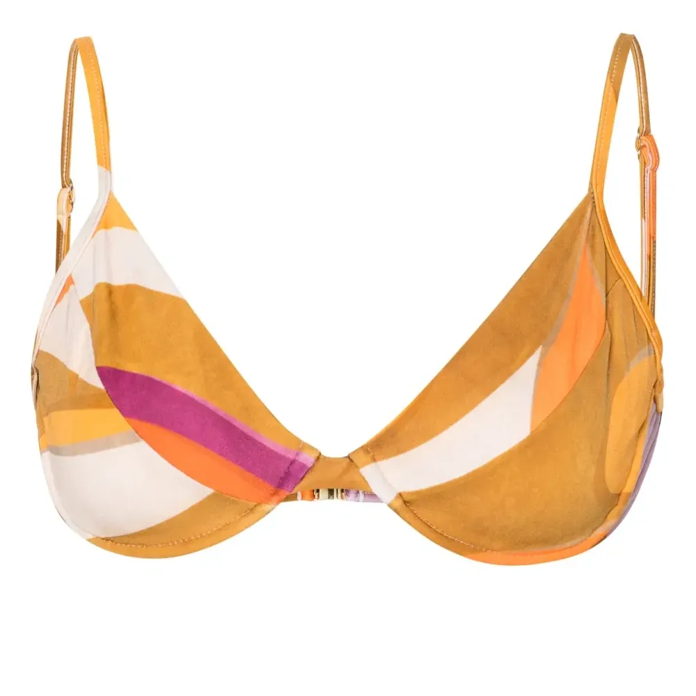 Топ бикини с абстрактным принтом