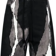 Спортивные брюки с абстрактным принтом