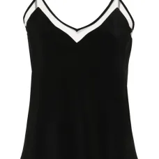 Топ с сетчатыми вставками