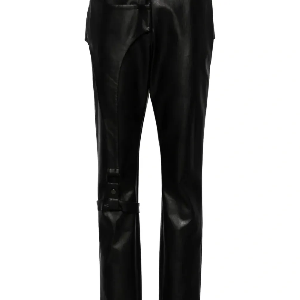 Брюки Moto из искусственной кожи