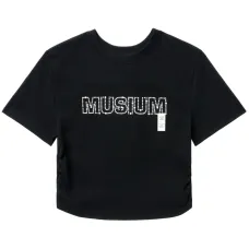 Укороченная футболка с логотипом