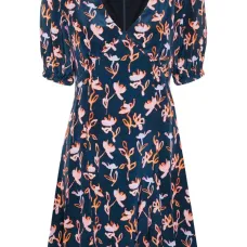 Платье мини с абстрактным принтом Платье мини с абстрактным принтом