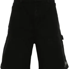 Шорты-бермуды с вышитым логотипом