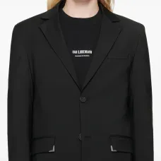 Пиджак с декоративной пряжкой