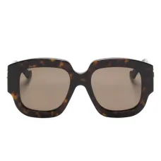 Солнцезащитные очки в квадратной оправе с логотипом Double G