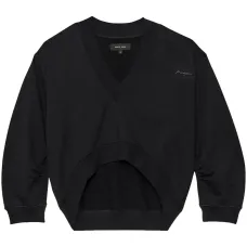 Укороченная толстовка асимметричного кроя