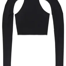 Укороченный топ с вырезами