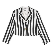 Укороченный блейзер в полоску Укороченный блейзер в полоску