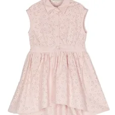 Расклешенное платье рыхлой вязки