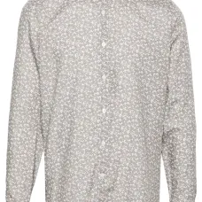 Поплиновая рубашка с цветочным принтом