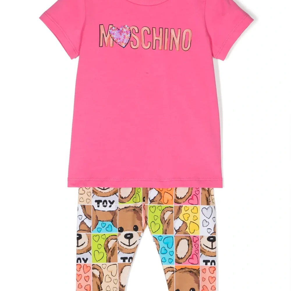 Комплект из футболки и легинсов с логотипом