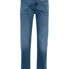 Зауженные джинсы с заниженной талией