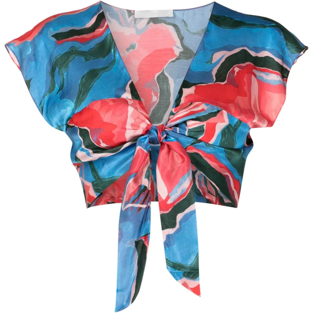 Укороченный топ Gert с абстрактным принтом Укороченный топ Gert с абстрактным принтом