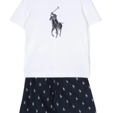 Комплект из футболки и шортов с принтом Polo Pony