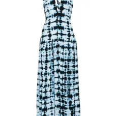 Платье миди Simone с принтом тай-дай